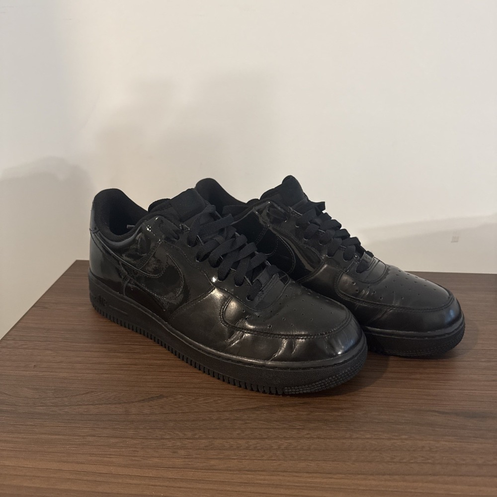 RARE Nike Air Force 1 Low 'Black Patent' 2012 Sneakers 488298-024 Size 11.5
